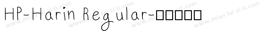 HP-Harin Regular字体转换